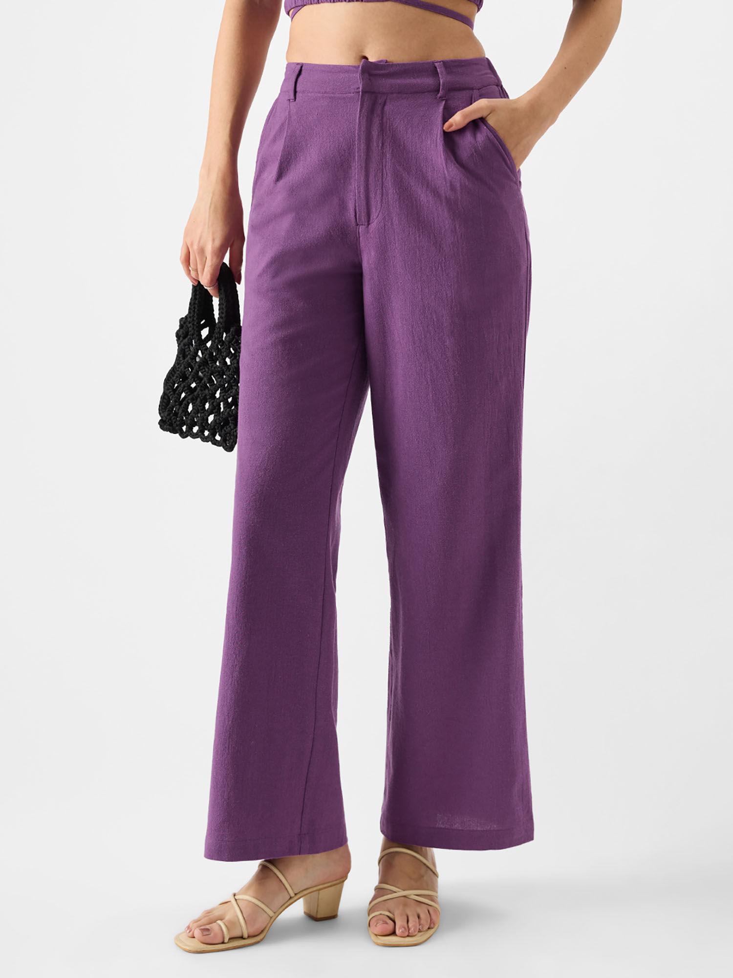 originals solids: plum women pant