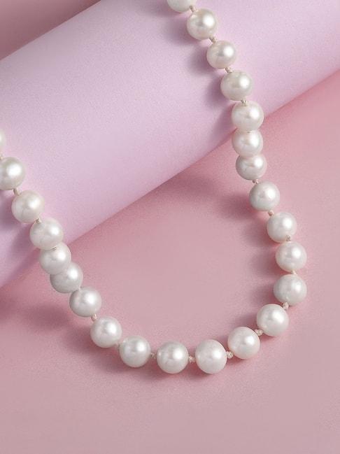 ornate jewels 92.5 sterling freshwater pearl necklace