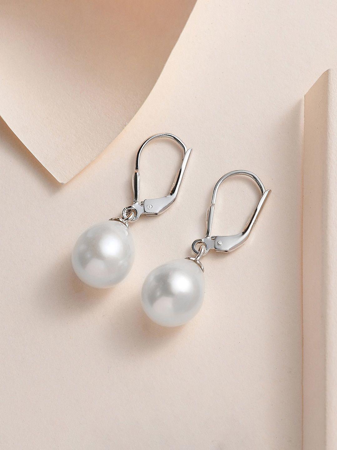 ornate jewels teardrop shaped drop earrings