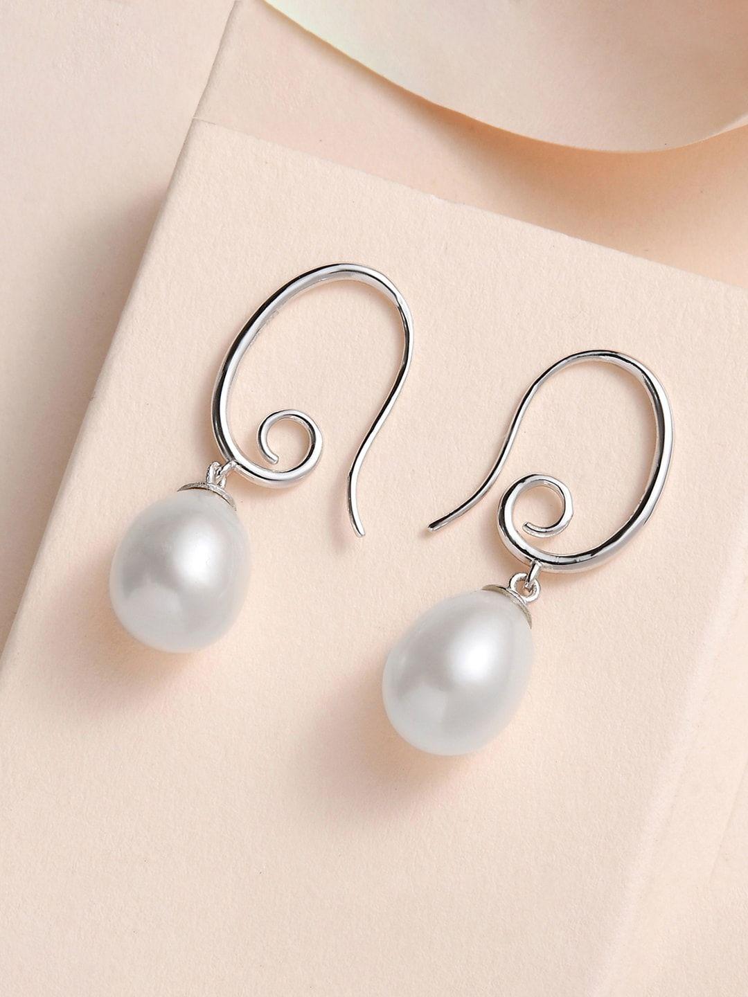 ornate jewels teardrop shaped drop earrings