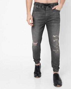 orson heavily washed distressed tapered jogger jeans