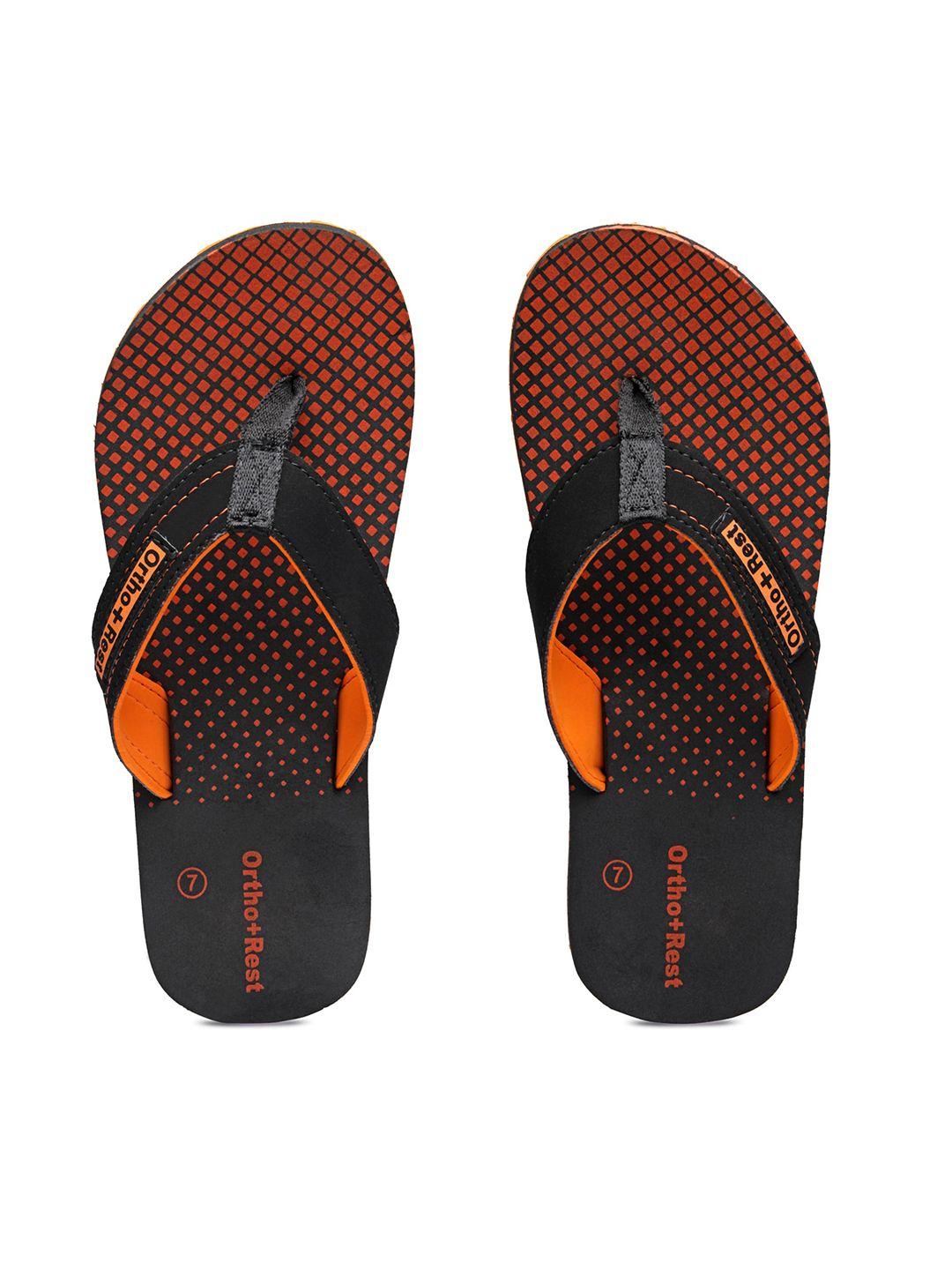 ortho rest men printed thong flip-flops