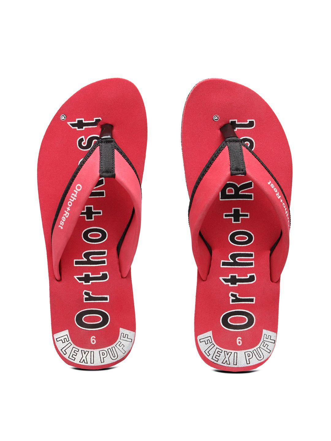 ortho rest women typography printed comfort overpronation thong flip-flops