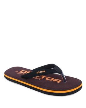 orthopaedic thong-strap flip flops