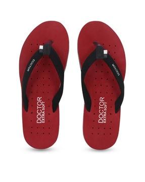 orthopaedic thong-strap flip flops