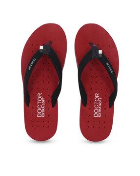 orthopaedic thong-strap flip flops