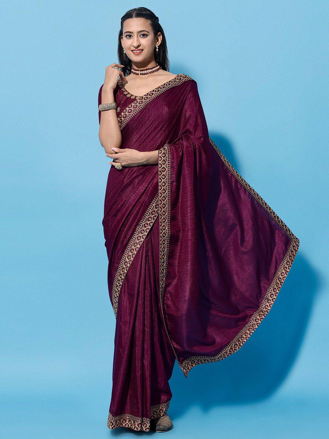 orus embroidered silk cotton saree