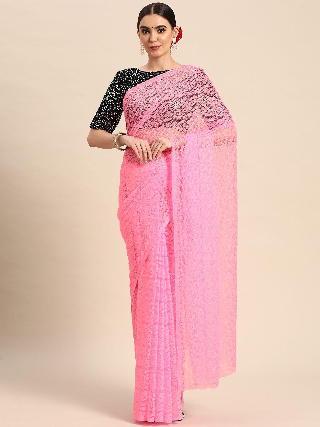 orus floral net saree