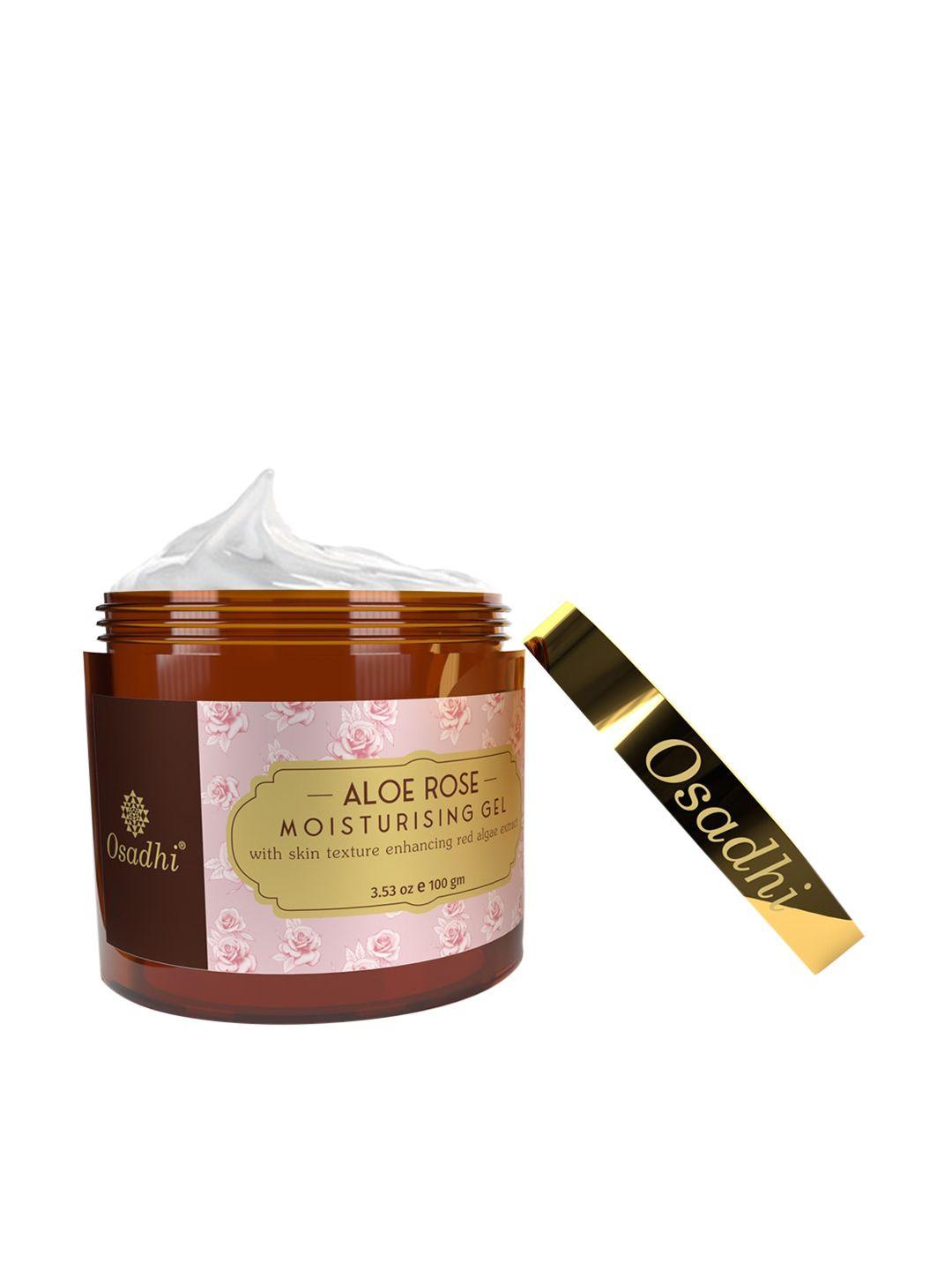 osadhi aloe rose moisturising gel with red algae extract - 100 g