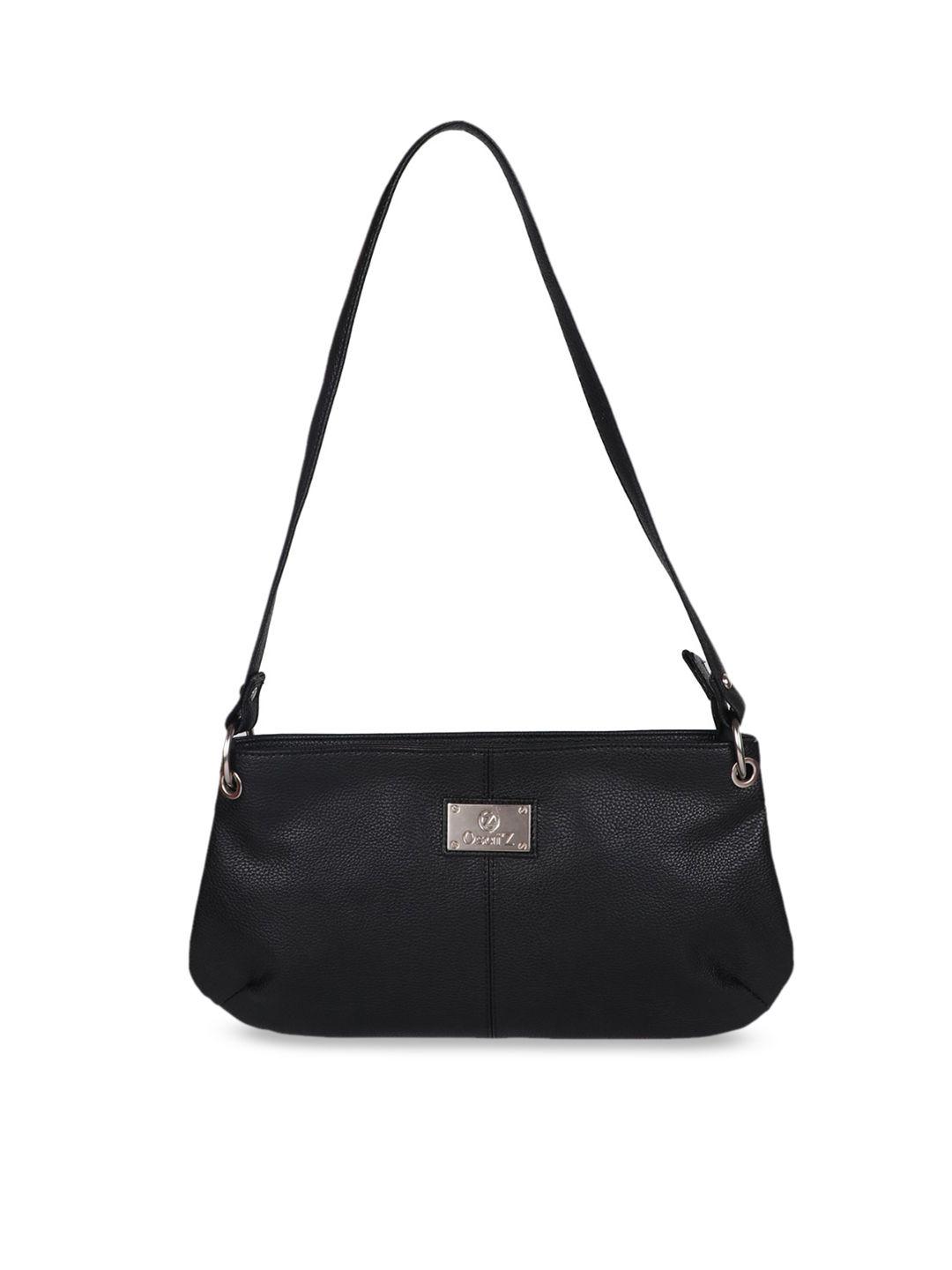 osaiz black solid sling bag