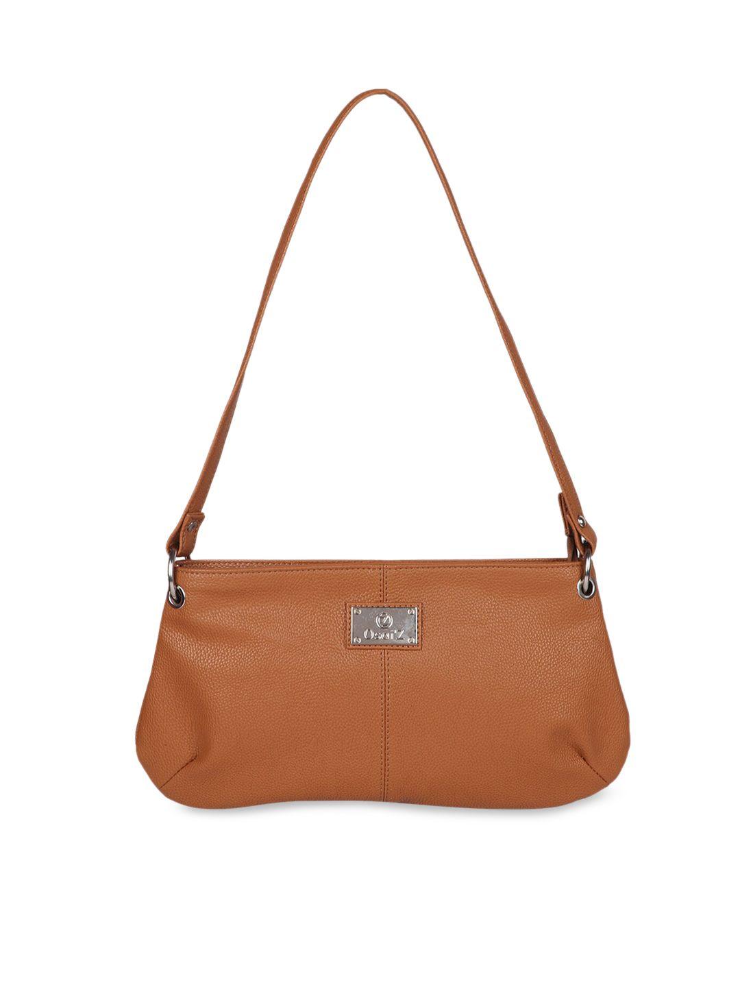 osaiz brown solid sling bag