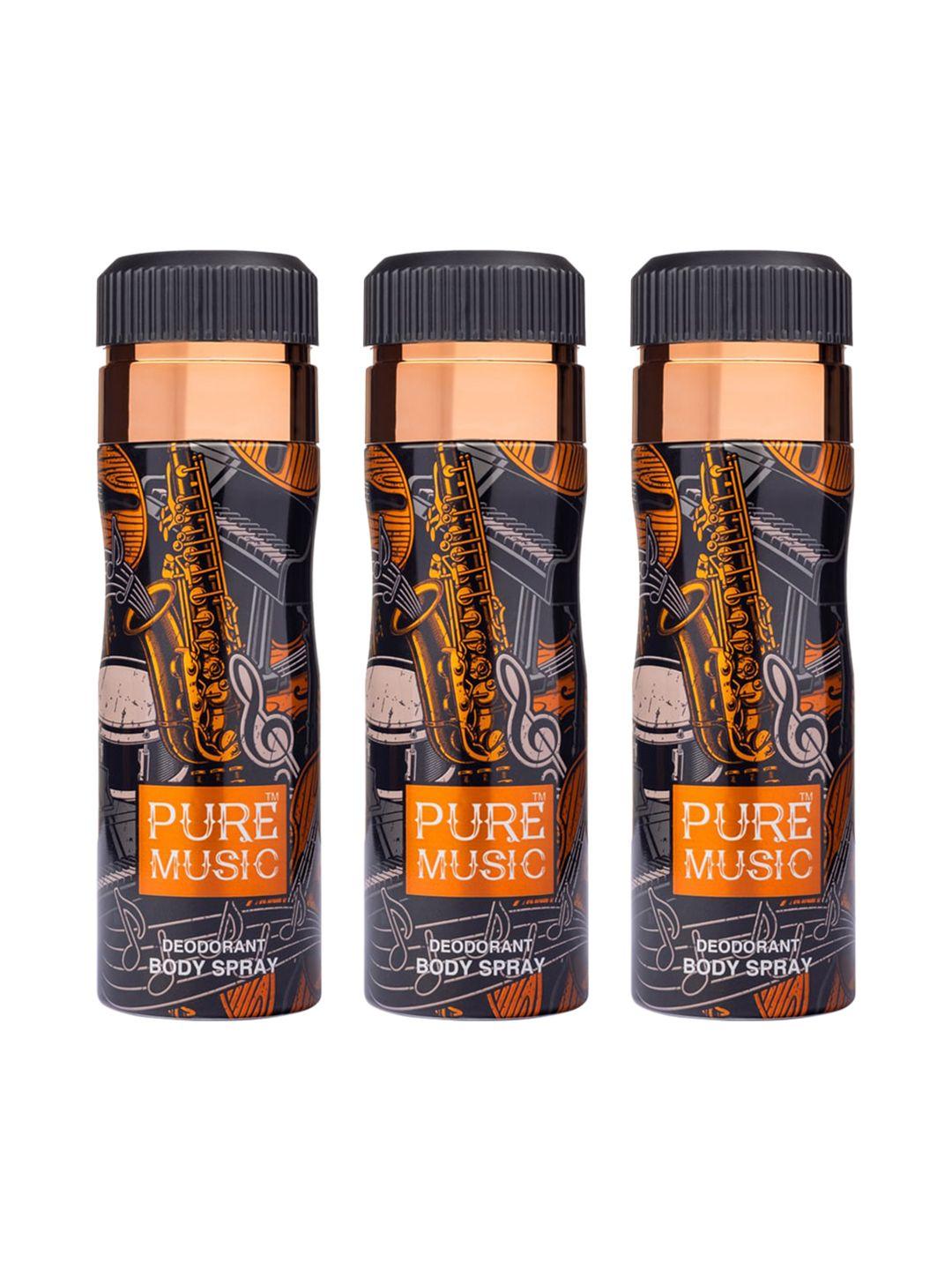oscar pack of 3 pure music amber deodorant