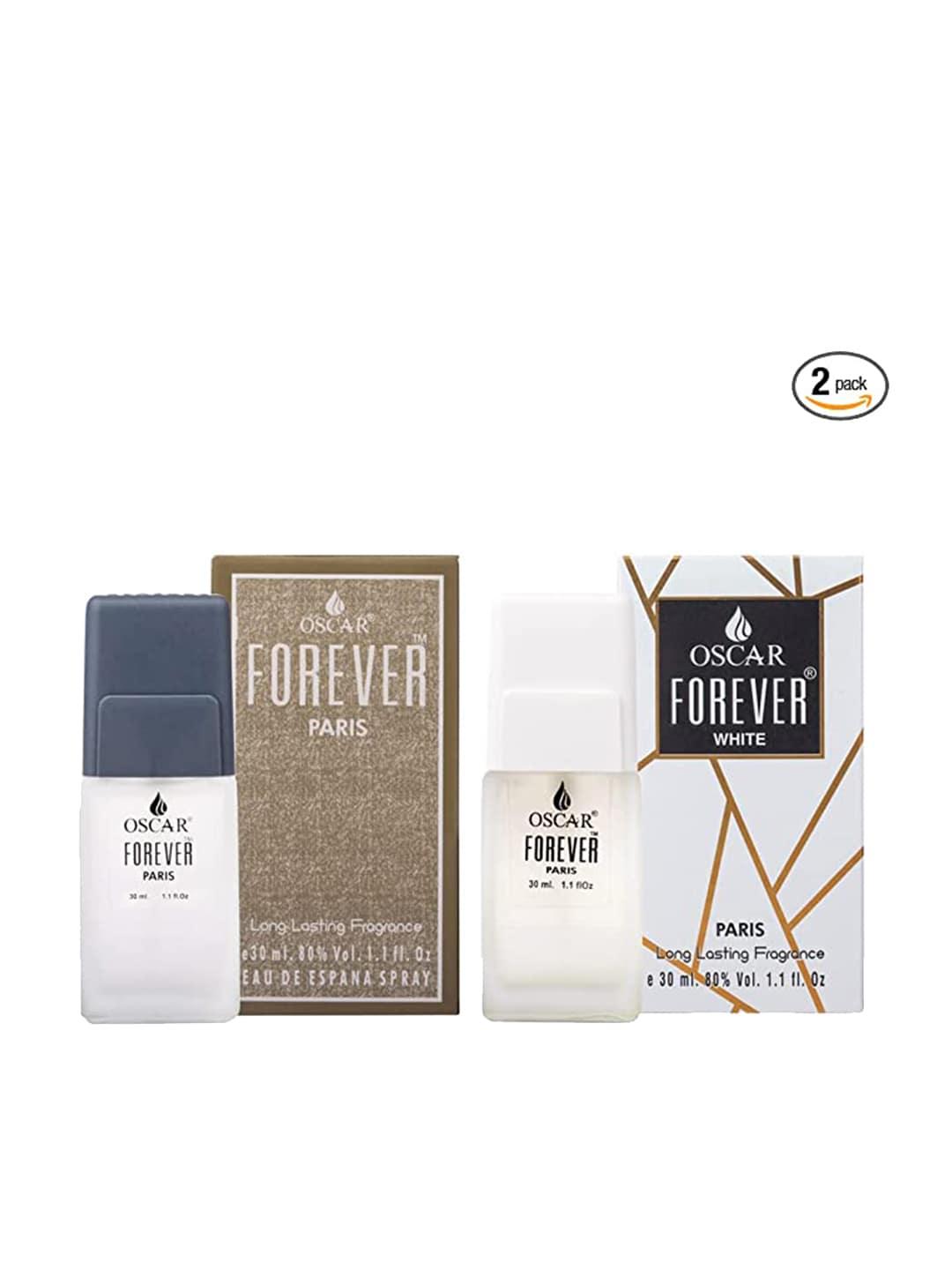 oscar set of 2 forever paris & forever white long lasting eau de parfum - 30 ml each