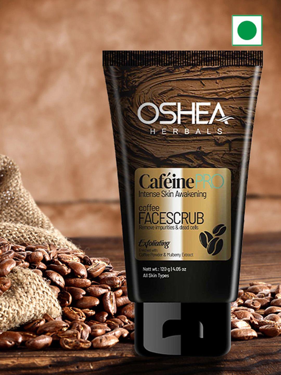 oshea herbals cafeine pro coffee face scrub with mulberry extract - 120 g