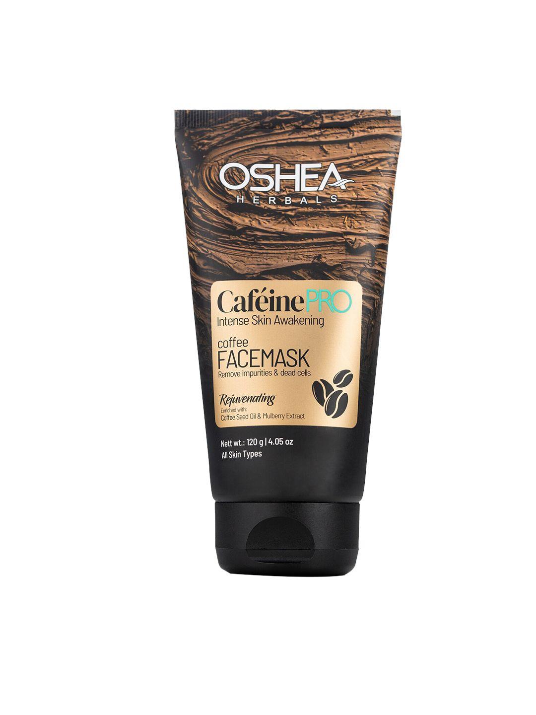 oshea herbals cafeine pro intense skin awakening coffee face mask - 120 g