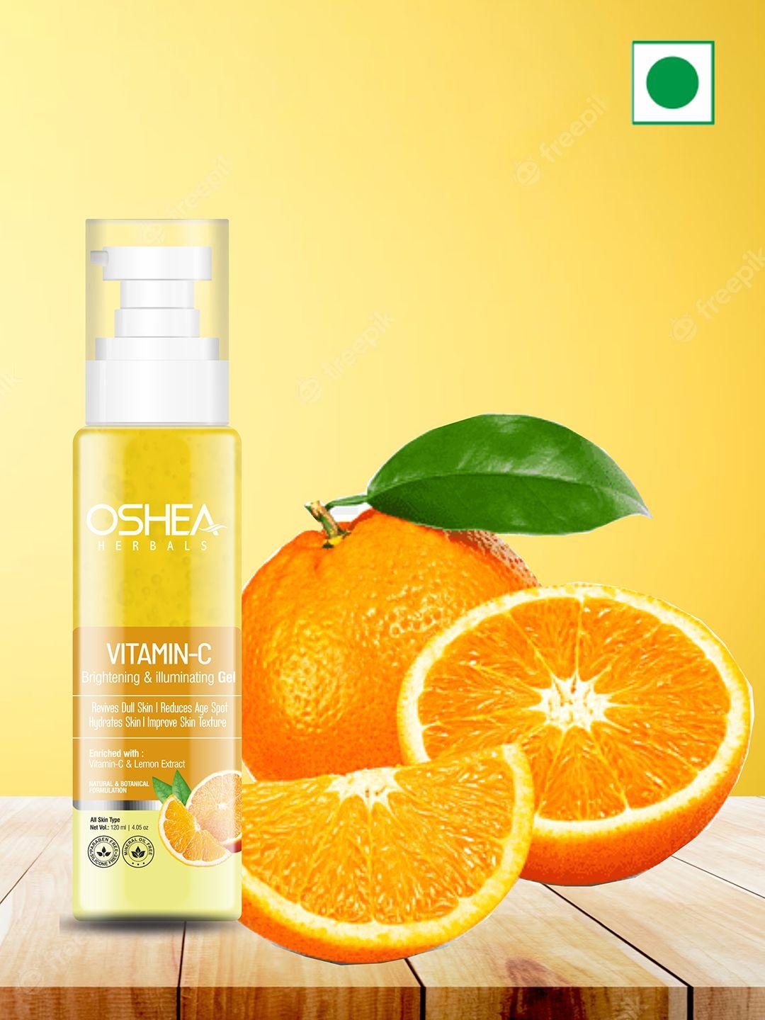 oshea herbals vitamin c brightening & illuminating face gel -120 ml