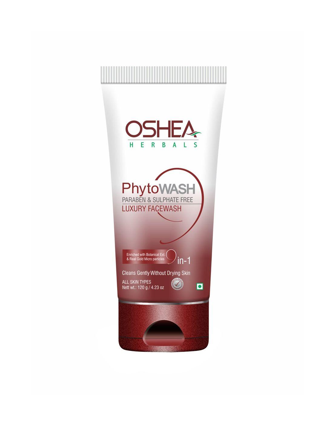 oshea herbals pack of 2 herbal facewash with aloe vera & real gold particles 120g
