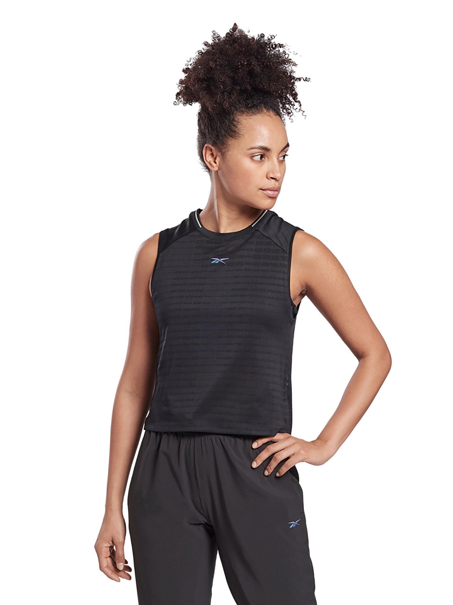 osr jacquard tank black running top