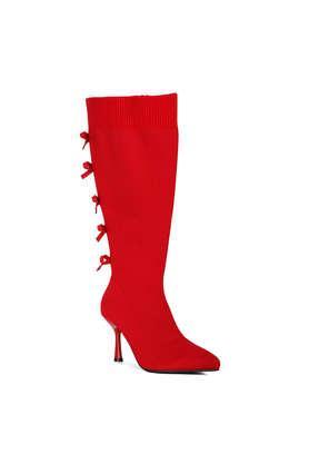 other zipper women's casual wear boots - red