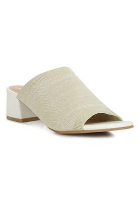 other slip-on women's casual wear sandals - cream