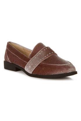 other slip-on women's loafers - taupe