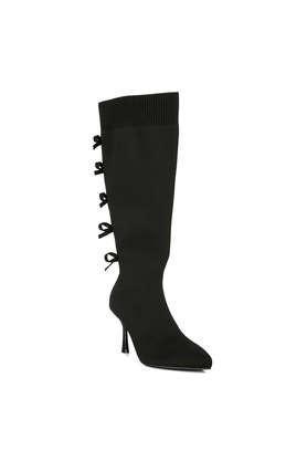 other zipper women's casual wear boots - black