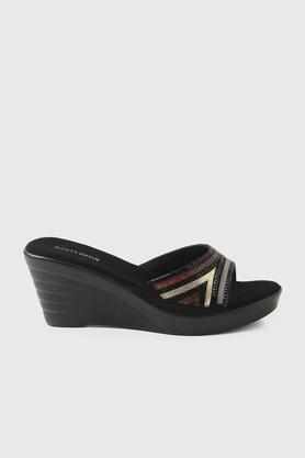 others slipon women's casual wear open toes - black