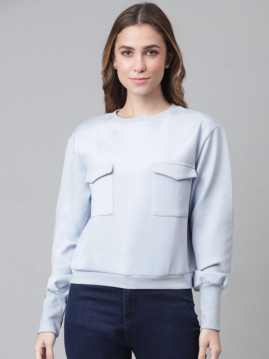 otorva women blue sweatshirt
