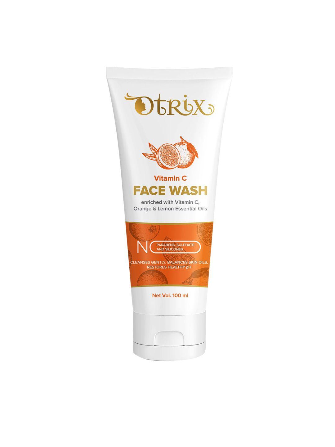 otrix vitamin c face wash for clean & brighten skin, oil-free look & instant glow