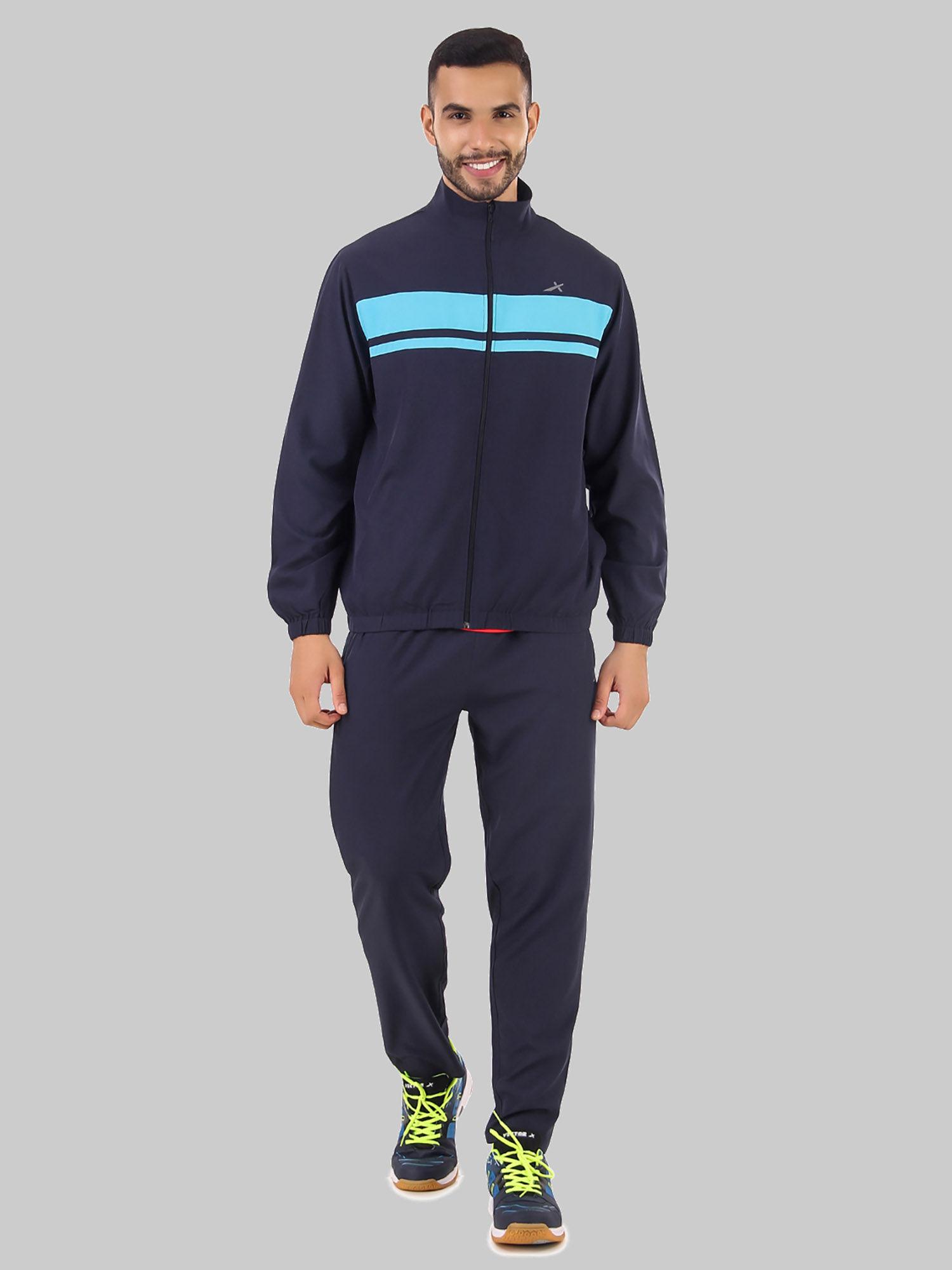 ots-207 navy regular fit solid tracksuit (pack of 1)