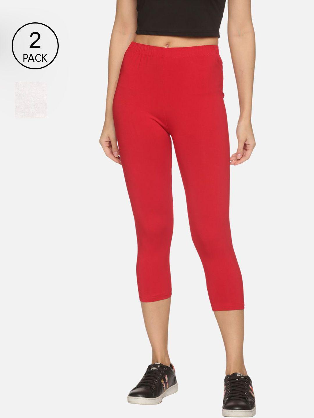 outflits women red capris