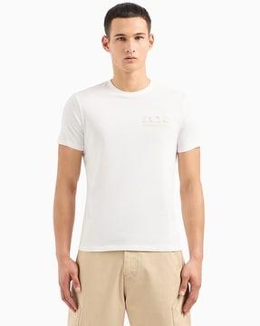 outline logo slim fit crew-neck t-shirt