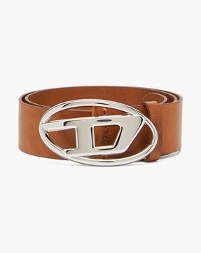 oval d logo leather belt
