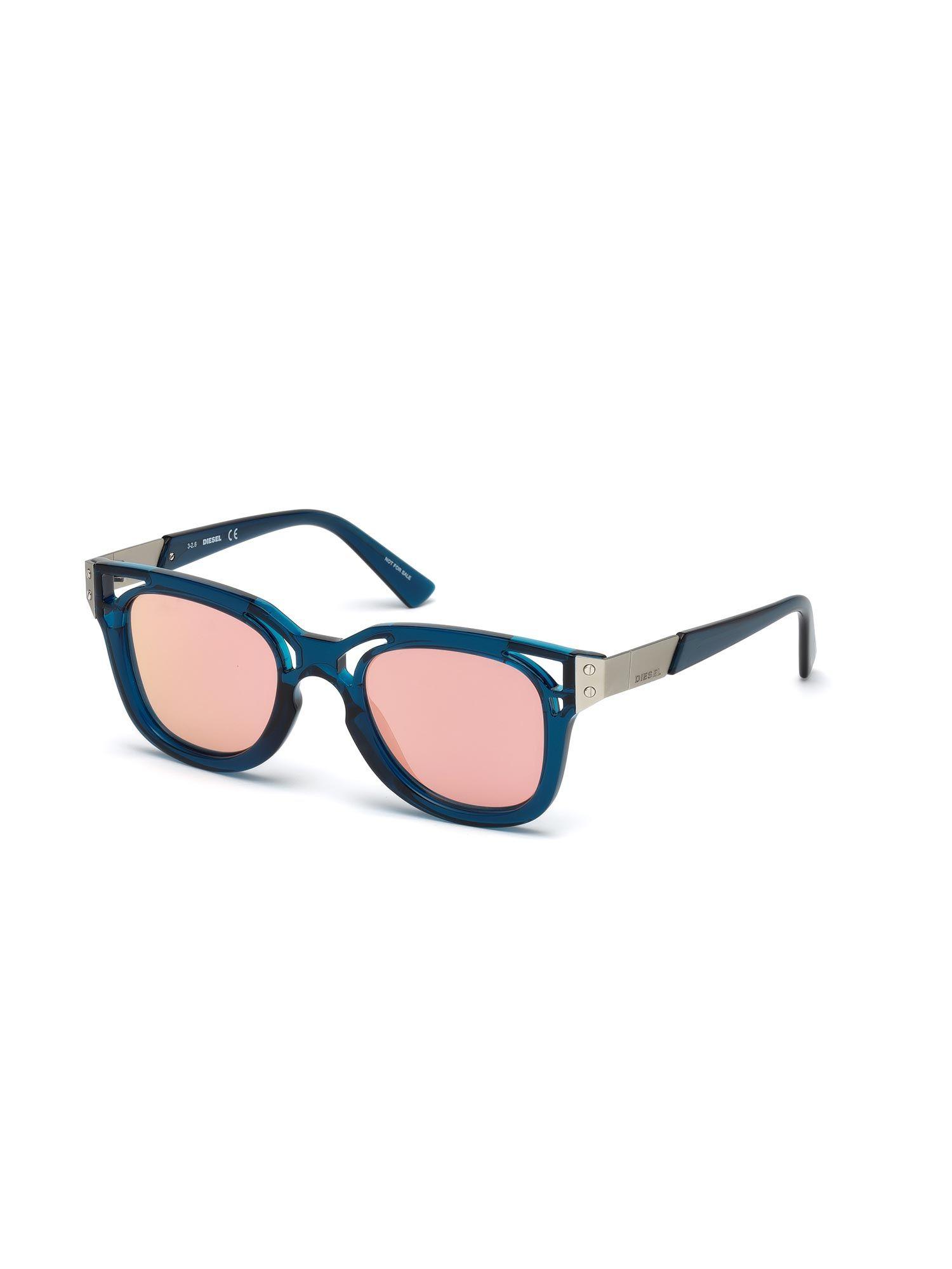 oval sunglasses with peach lens for unisex