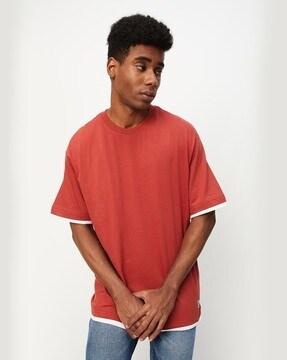 over sized round-neck t-shirt