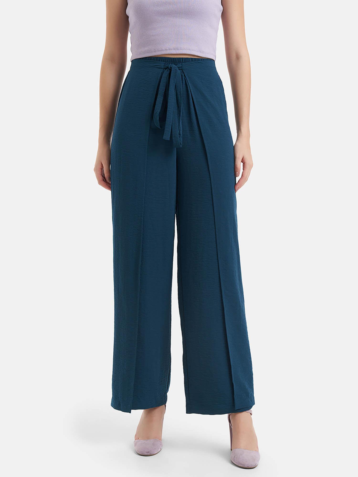 overlap trousers with elasticated waist