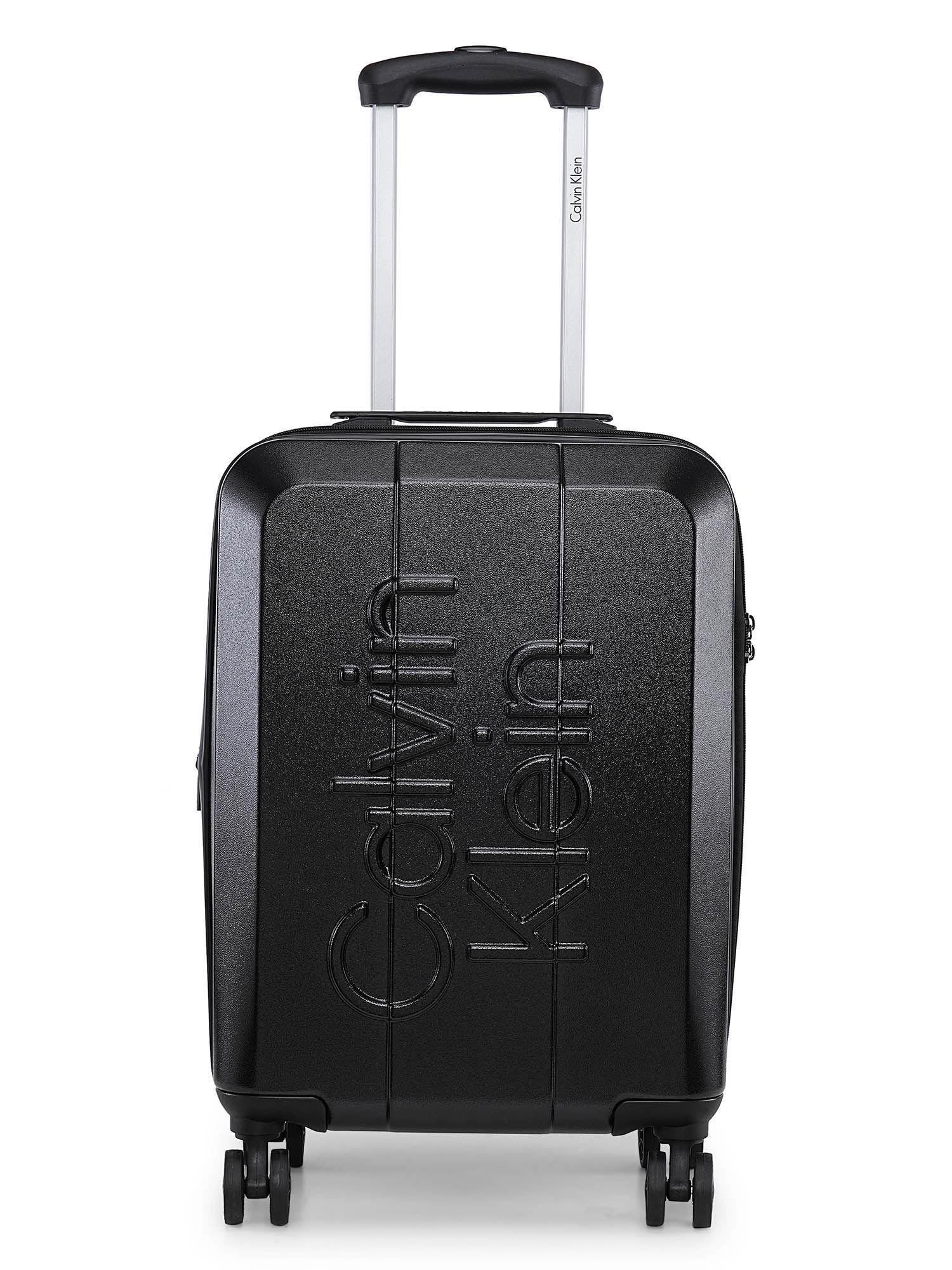 overlay black color abs hard cabin trolley