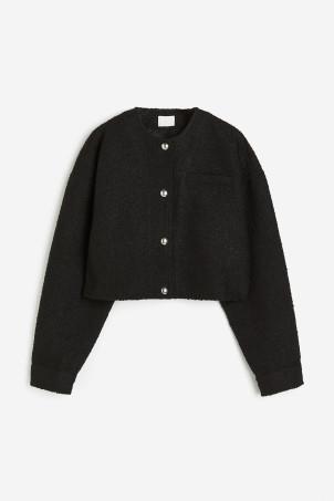 oversized button-front jacket