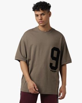 oversized fit t-shirt with flocked logo