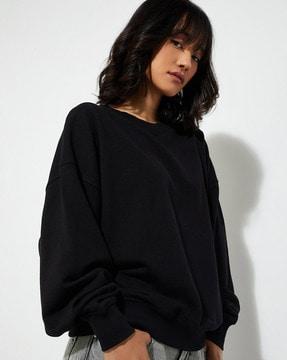 oversized full sleeves cotton sweatshirt