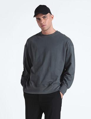 oversized solid sweatshirt