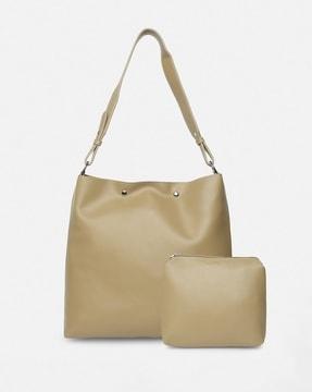 oversized tote bag with pouch