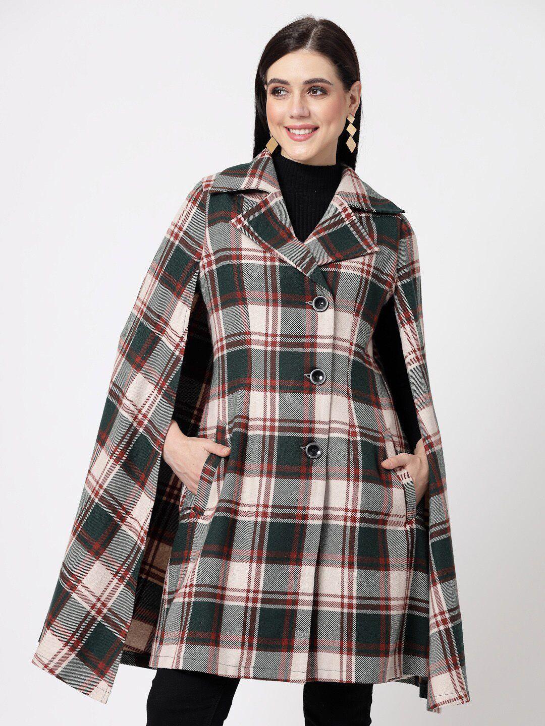 owncraft checked single-breasted overcoat