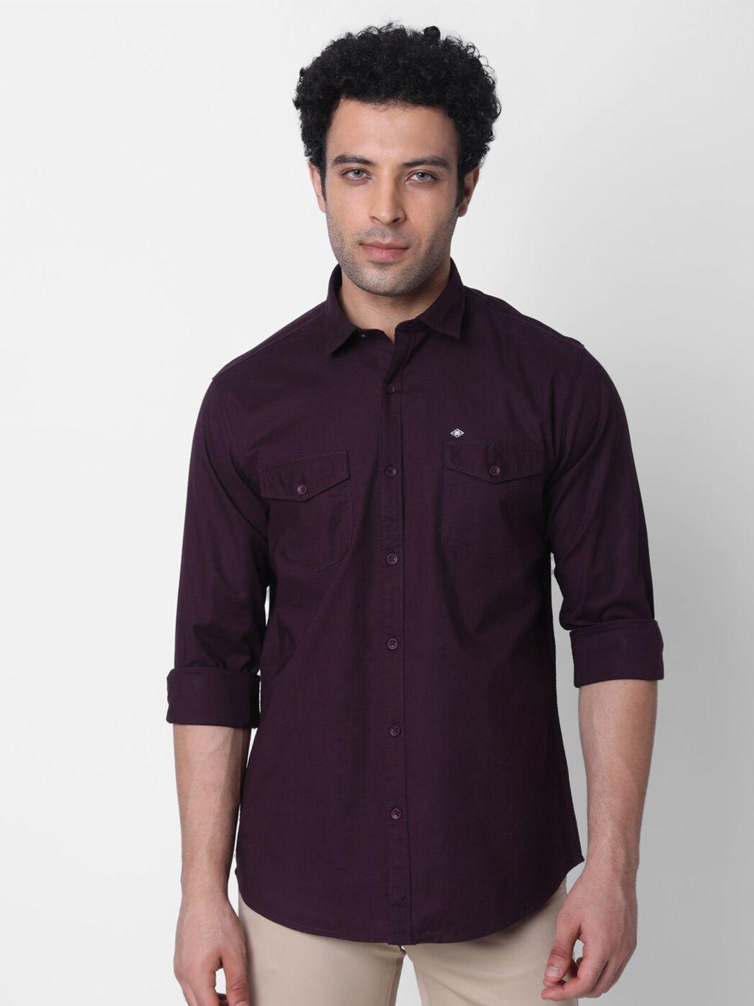oxemberg classic slim fit cotton casual shirt