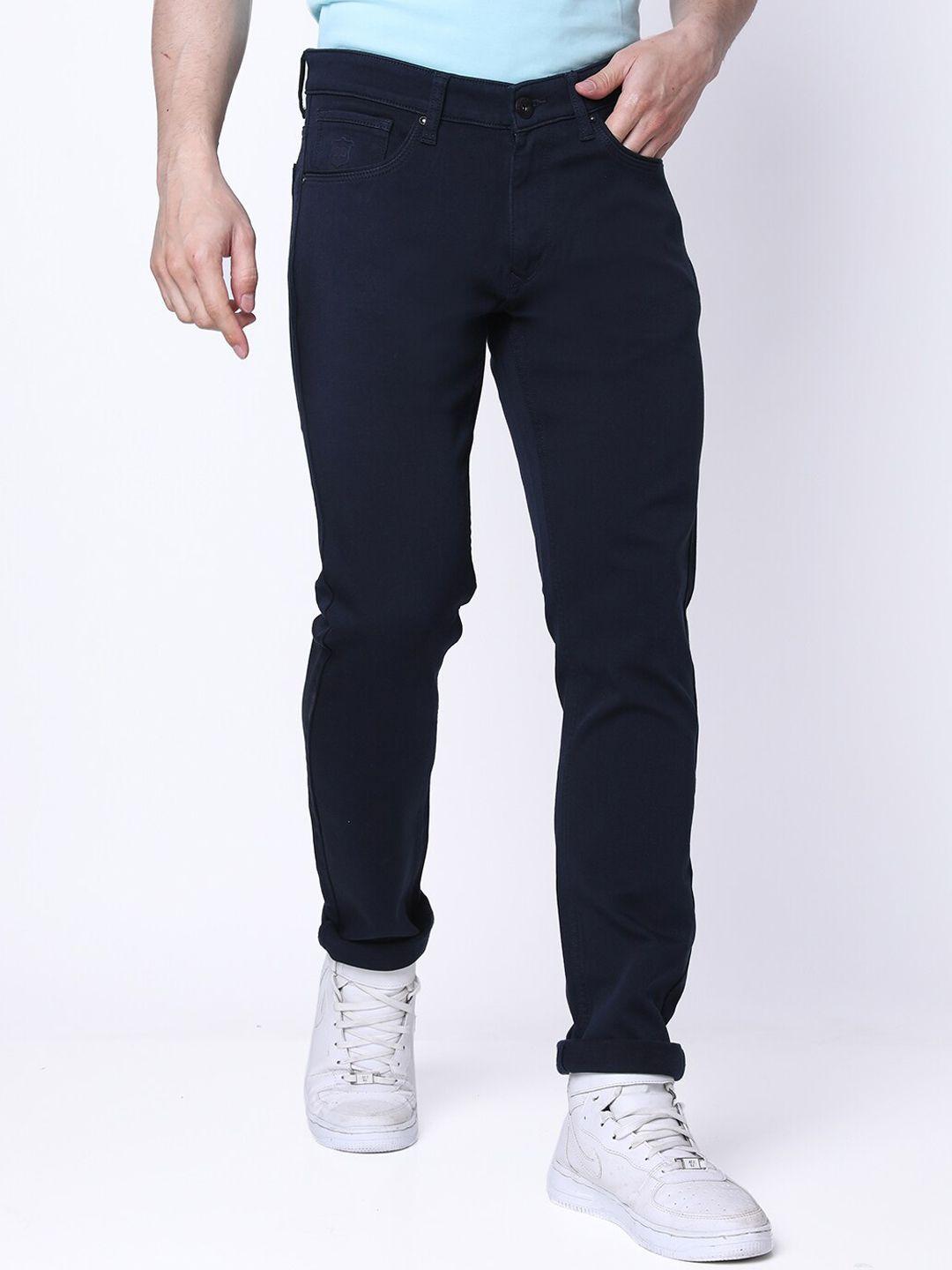 oxemberg lean men slim fit mid-rise clean look stretchable jeans