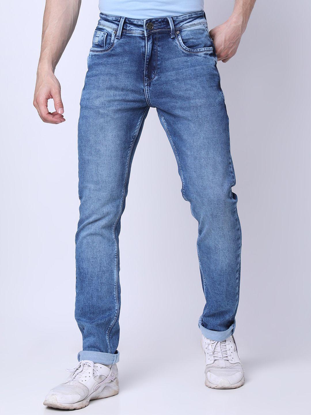 oxemberg men lean slim fit heavy fade clean look jeans