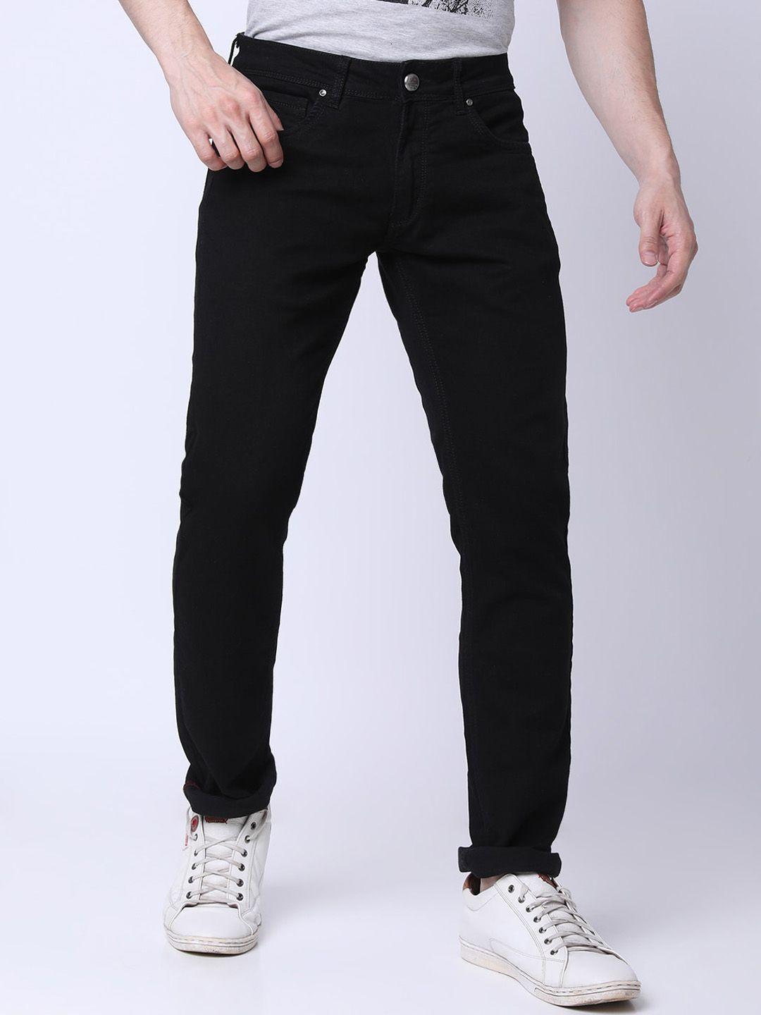 oxemberg men mid-rise clean look lean slim fit stretchable jeans