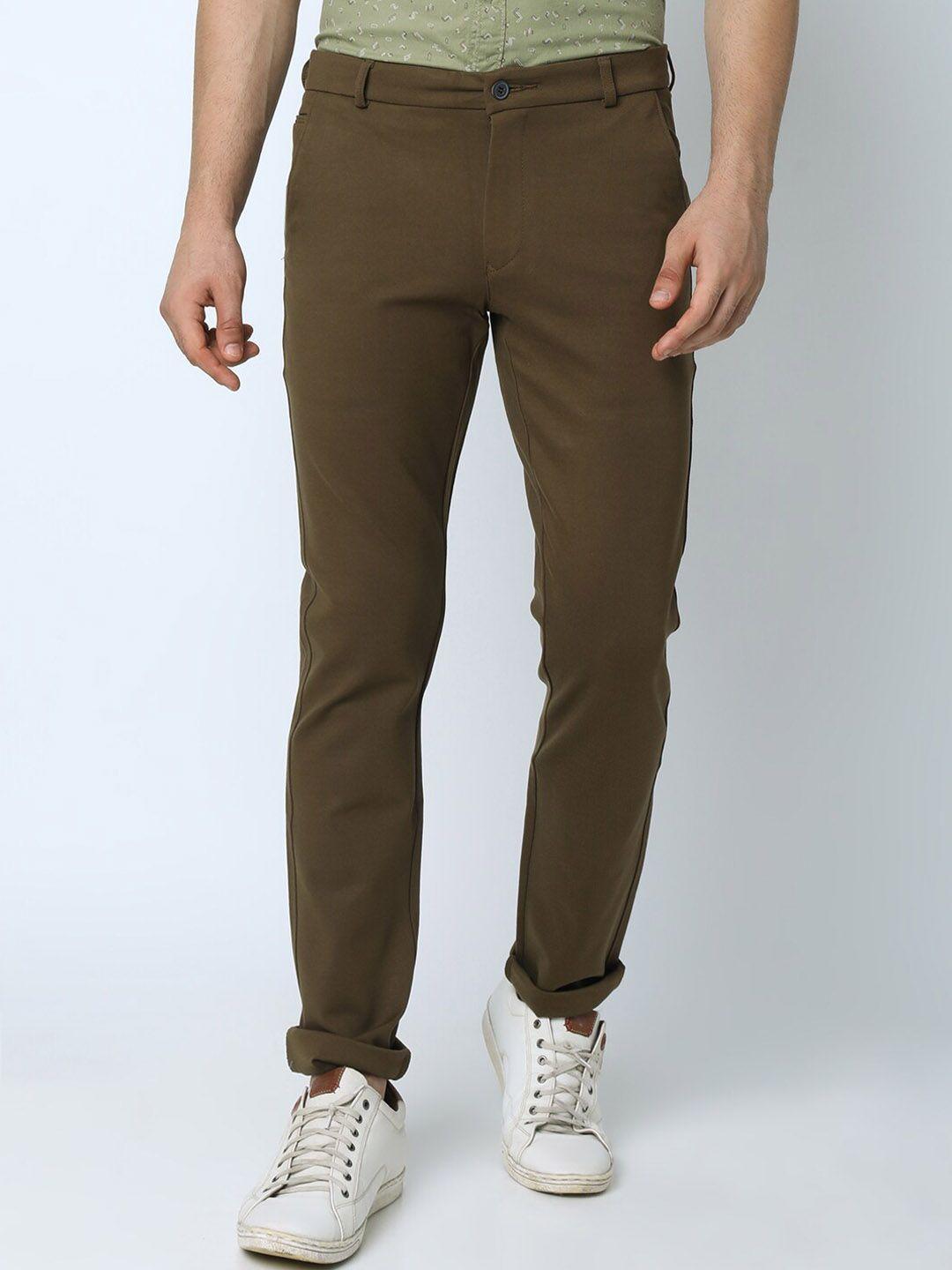 oxemberg men slim fit cotton chinos trousers