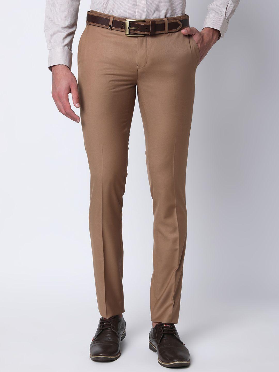 oxemberg men slim fit formal trousers