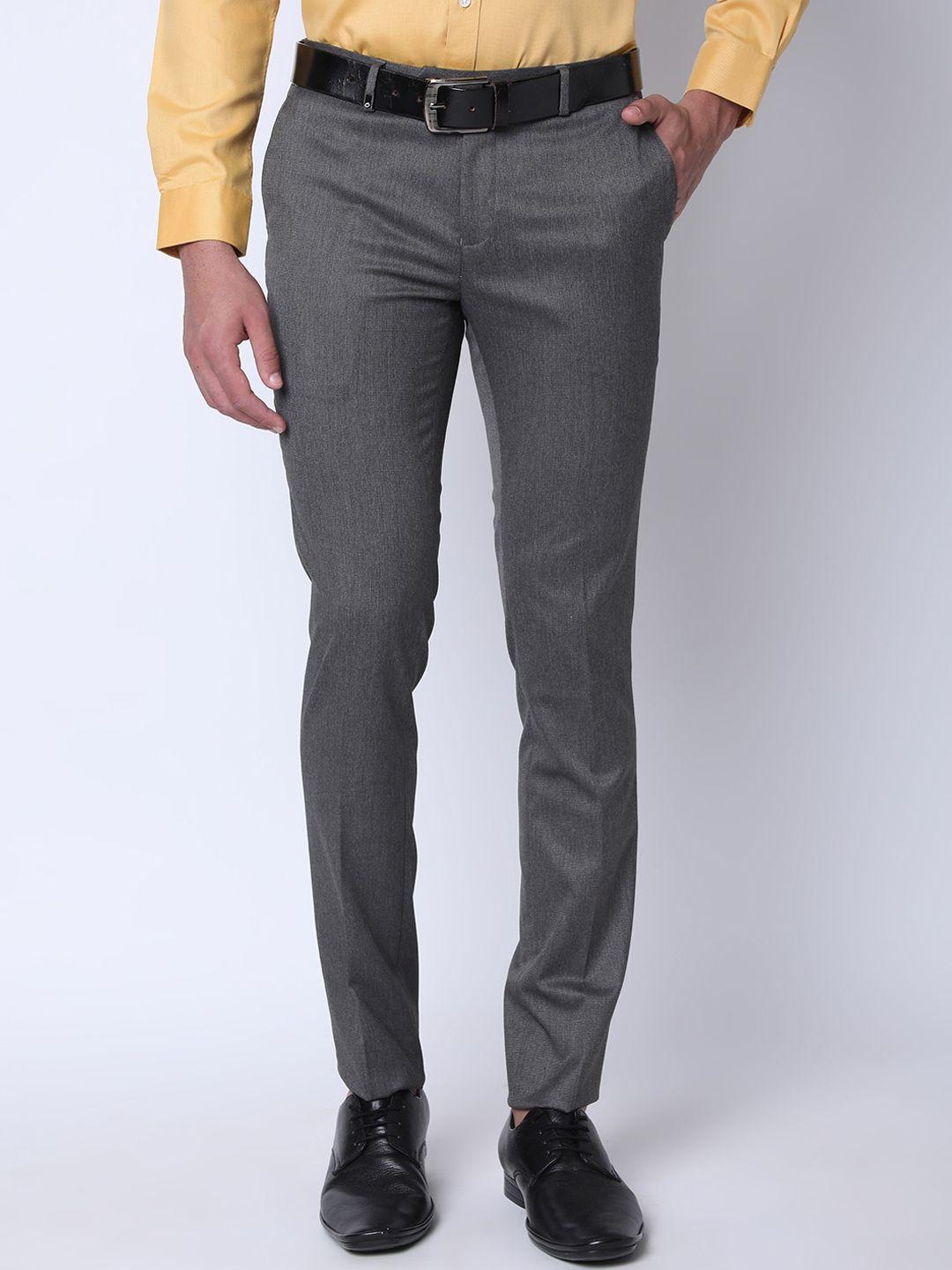 oxemberg men slim fit formal trousers